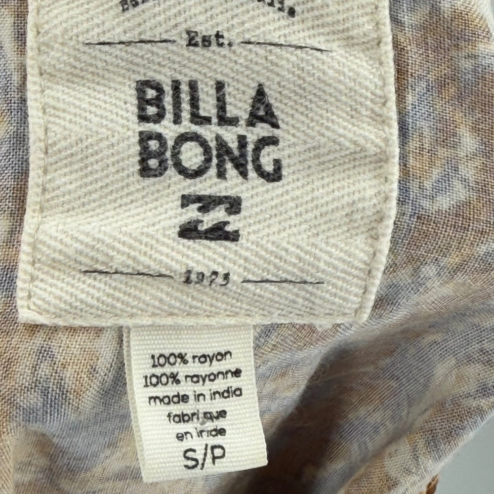 Billabong Boho Paisley Kimono Cardigan Womens Small Open Front Festival Duster - Picture 7 of 9